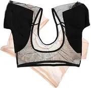 FOMIYES 2pcs Sweat-absorbent Vest Armpit Sweat Pads Sweat Underwear Women Yoga Vest Underarm Pads Backless Bra Vest for Women Underarm Sweat Protector Sweat Pads for Bras Armpit Pads Nylon