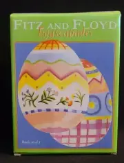 Fritz and Floyd Eggscapades Set of 2 Easter Egg or Candy Bowls hors d'oeuvre