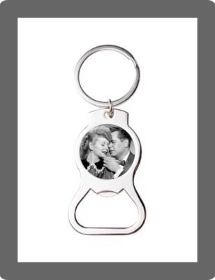 I LOVE LUCY LUCILLE BALL B&W ART CUSTOM BOTTLE OPENER KEYCHAIN KEY RING GIFT