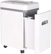 7-Sheet Micro-Cut Paper Shredder,Special（P-5 High-Security 2x10mm Domestic Shredder Use for Home Office with Removable Wheels, 16L pullout Waste bin
