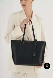 Oroton Inez Women’s New RRP $379 Shopper Tote Bag Black