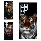 Fractal Tiger Tribal Painting TPU Cases For Samsung A15 A16 S23 S24 S25 Ultra FE