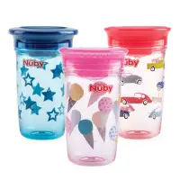 在飛比找momo購物網優惠-【Nuby】晶透360度喝水杯300ml(3款任選)