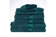 8pc Canningvale Royal Splendour Home Decor Bathroom Towel Set Azzurrite Teal