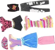 CIYODO 5 Sets Decorative Miniature Dress for Dolls Casual Outfit Props Adorable Costume with Shorts Doll Photo Prop for Creative Play and Imagination