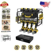 Alloy Steel 3-Layer Tool Rack - Wall-Mount Shelf for Maximum Load Capacity