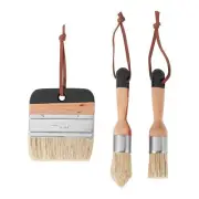 3Pack Chalk and Wax Paint Brushes Bristle Stencil Brushes for Wood1400