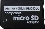 Sintech Micro SD to PSP Memory Stick PRO Duo MagicGate Adapter Card,Compatible with Sony Playstation Portable/Camera/Handycam