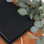 Personalised Black A5 Leather Notebook Holder