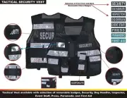 Black Tactical Vest Security, Enforcement, CCTV, Dog Handler, High Visibility