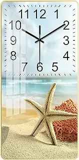 Rectangle Hanging Clock Withcrystal Porcelain Painting Wall Clock Creative Modern Minimalist Muteclocks