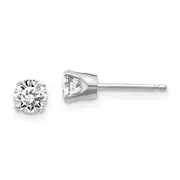 14kw .70ct I1 J K Diamond Stud Push on Post Earrings