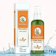 CRYSALIS 100% Pure Natural Rosemary Hydrosol Uncut Steam Distilled Leaves & Stems of Salvia rosmarinus Purified Floral Water Cosmetic Grade Facial Aromatic Mist Spray Rejuvenates Skin Cells -100 ML