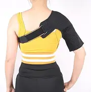 Adjustable Shoulder Support Brace - Unisex Rubber Support Strap for Arthritis, Frozen Shoulder, AC Joint, Stretchy Compression Support Belt for Arms