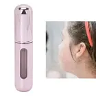 (Pink）Portable Perfume Bottle Liquid Dispensing Atomizer Bottle For Traveling