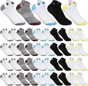 [Tarpop] 200 Pairs Thin Low Cut Ankle Socks Polyester Comfortable Lightweight Sock for Men Teens Team Charity Event Supplies Bulk Pack