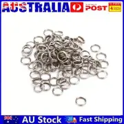 100pcs Fishing Split Rings Accessories Swivel Lure Connector Tackle Barrel AU