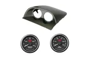 VY VZ Commodore CLIP-IN POD HOLDER w/ Black OIL TEMP and WATER TEMP GAUGES SS