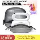 HTVRONT Hat Press Machine Cap Heat Press for Caps 5.5x2.4" Sublimation Transfer