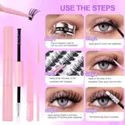 144 Clusters Slant Lash Extensions Kit 10 To 16mm Individual Lash Extensions AGS