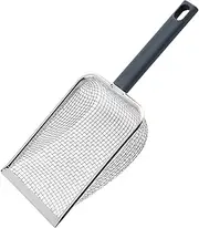 Ｂｅｓｇａ Cat Litter Scooper Reptile Cleaner Scooper Fast Sifting Portable Sand Sifter Pet Sifter Fine Mesh, 5 Mesh