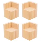 4 Pcs Increase Support Legs Chair Extenders for Height Bed Lifters