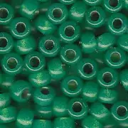 Dyed Green Silver-Lined Alabaster Miyuki Seed Beads 6/0 (6-9646-TB)