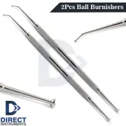 2Pcs Ball Burnisher #27/29 Egg-shape Composite Dental Amalgam Filling Instrument