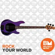 Sterling by Music Man StingRay RAY34 Bass Guitar Purple Sparkle - Brand New