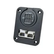 Panel Mount Assembly with 50 amp Anderson Plug and Volt / Amp Meter