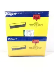Lot 2 Box Epson Compatible NOS Replacement Black Fabric Cartridge Ribbon 6P288