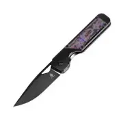 NEW Kizer Militaw Purple Fat Carbon Pocket Folding Knife DLC + S45VN