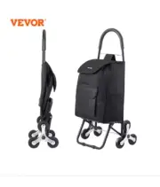 VEVOR 36L 110Lbs Grocery Cart Folding Shopping Cart Hand-pulled Trolley Househol