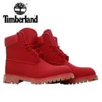 在飛比找蝦皮購物優惠-Timberland 磨砂皮迷彩紅色抗疲勞戶外經典高幫靴子 