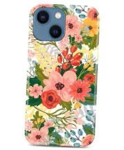 Design for iPhone 13 Case 6.1", Modern Style Summer Cute Bouquet Floral