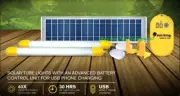Solar LED Tube Home 40 Plus Lighting Kit with 5.5W Panel Camp Tiny Home RV