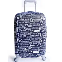 在飛比找ETMall東森購物網優惠-時尚字母行李箱防塵亮彩保護套(22-26吋適用)