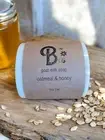 Handcrafted Oatmeal Goat Milk Honey Soap Creamy 5oz. Bar w/ Oats & Marigold Bits