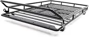 Metal Roof Rack Luggage Carrier & 36 LED Spotlight Bar Compatible with 1/10 RC Car Trx4 Scx10 (Size : Without 36LED)