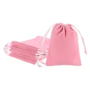 20Pcs Velvet Gift Bags 4 x 4.8" Velvet Drawstring Jewelry Pouches Pink