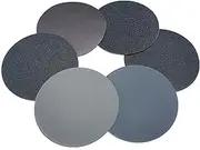 30 PCS 7 Inch Hook-and-Loop Sanding Silicon Carbide Discs Sandpaper - 5 pcs Each of 80 120 240 400 1000 and 2000 Grits Wet/Dry Sander Paper for Random Orbit Sander