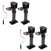 4x / 2x 400mm Drop Down Corner Stabilizer Legs 1200LB Caravan Trailer Steel