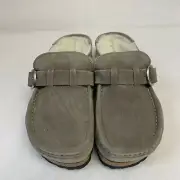 Birkenstock New w/ Box Buckley Shearling Stone Coin Suede Narrow - Select Size