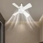 40cm Socket Fan Light with Remote Control 1000 Lumens Energy Saving Dimmable for