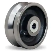 Hamilton V-Grooved Forged Steel Wheel W-830-FVL-2-7/16: High-Capacity 8” Diame