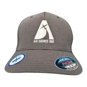 Air Source One Hat Cap Flexfit Cool and Dry Sport-Tek Size S/M Gray