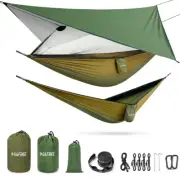 G4Free Camping Hammock with Net and Rain Fly- Portable Hammock Tent with Tarp, 2