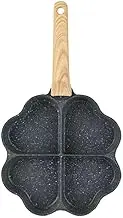 Wooden Handle Egg Frying Pan Multi Function Non Stick Breakfast Cookware for Fried Eggs Pancakes and Burgers for Daily Cooking Any Kitchen