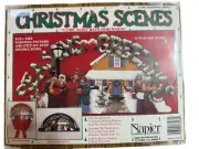 NEW Vintage Napier Christmas Scenes Wood Painting Pattern Craft Seasons Greeting