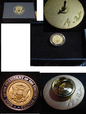 Presidential George W. Bush Lapel Pin - Diecast